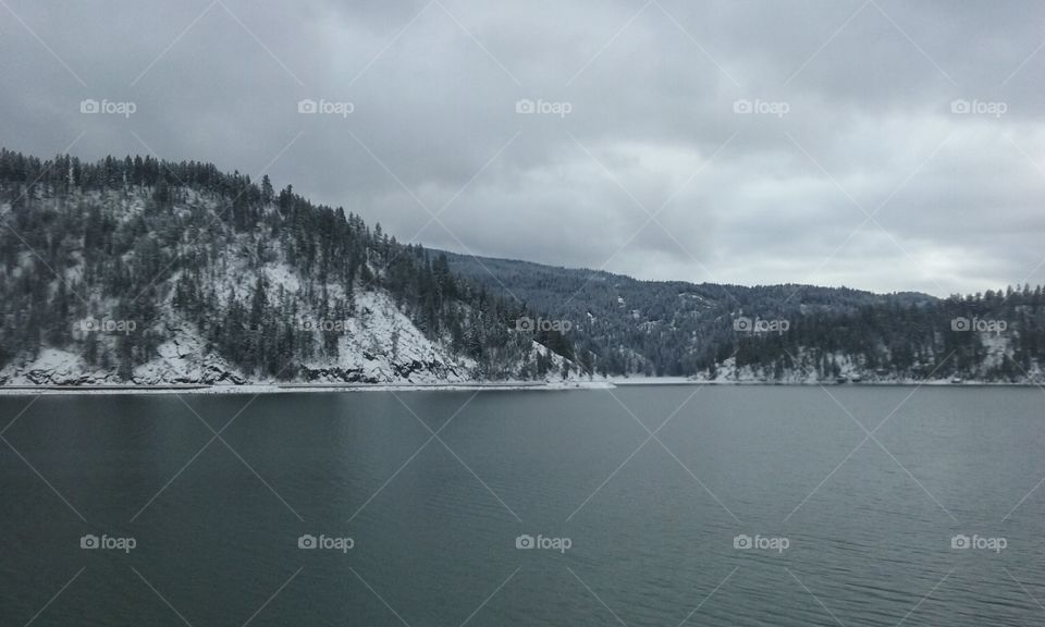 Winter Mountain Lake