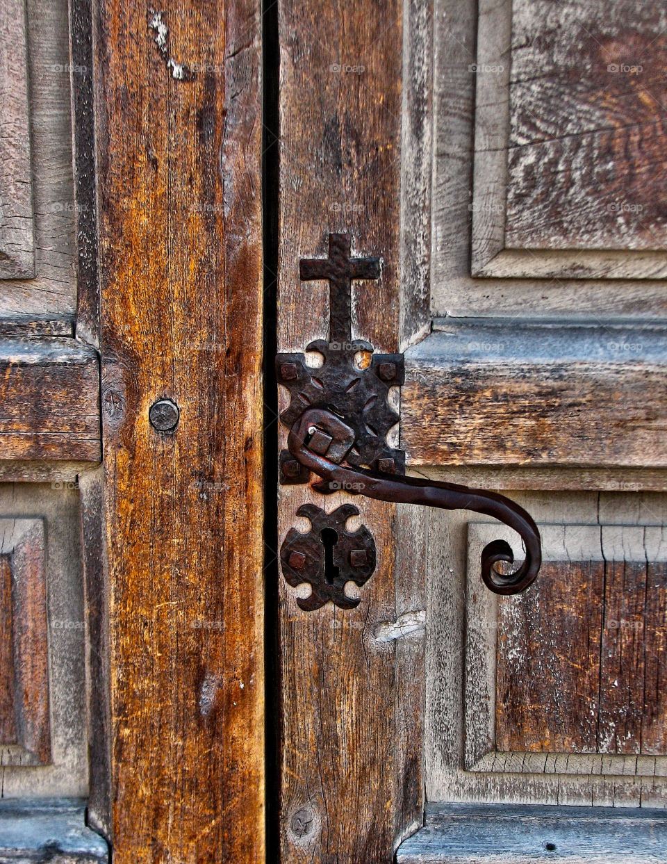 wood door metal old by landon