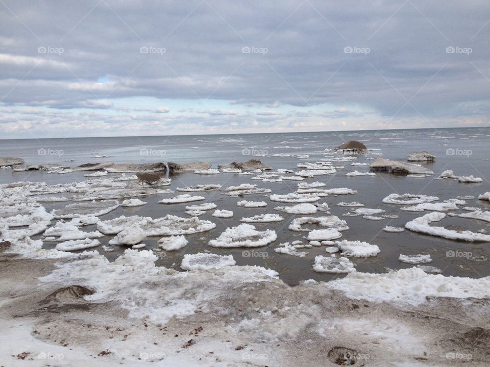 Frozen Lake Ontario