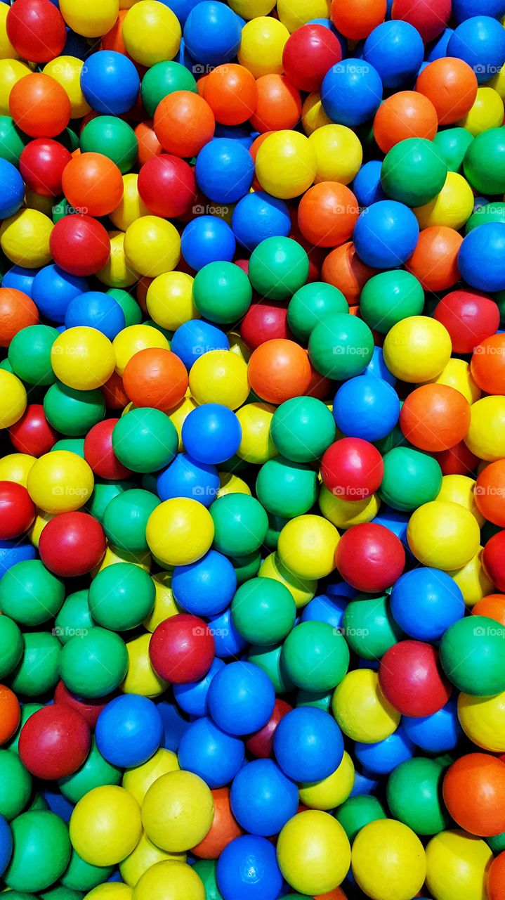 colourful balls in a ball pit