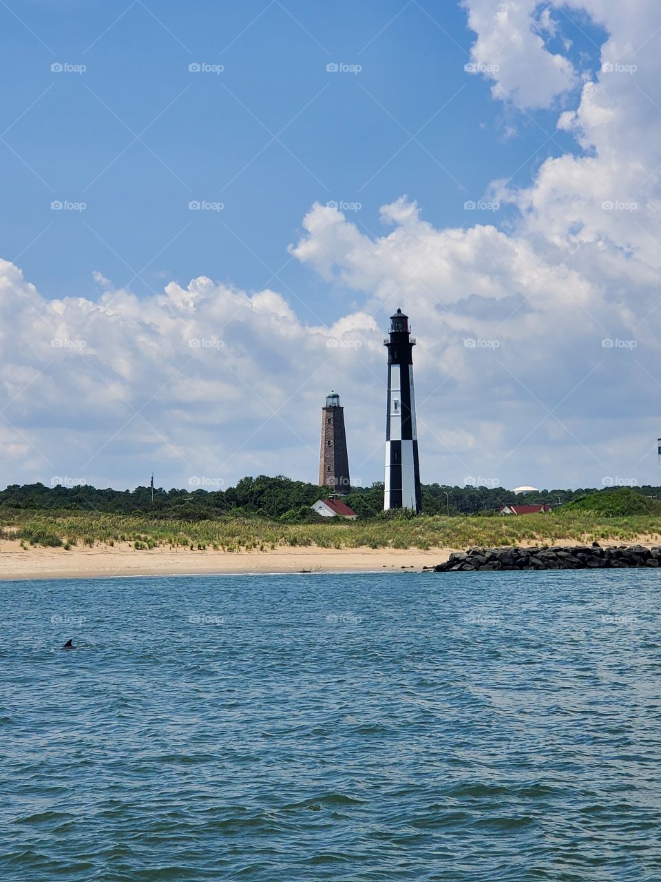 View of a Lighthouse from a Boat Ride