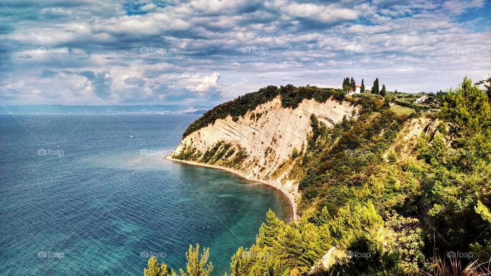 Moonbay beach in Slovenia