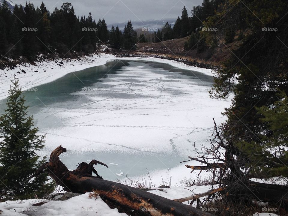 Frozen lake 