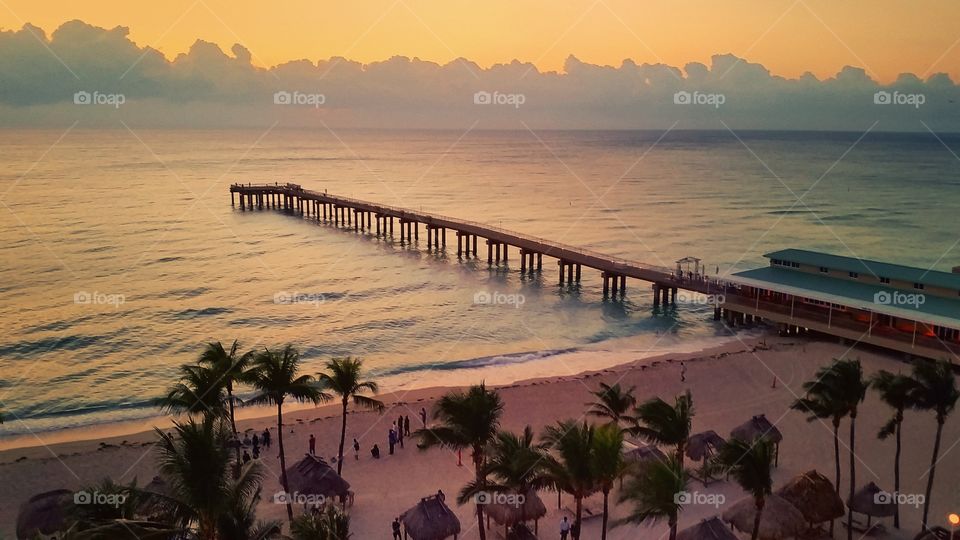 Sunrise in Miami beach