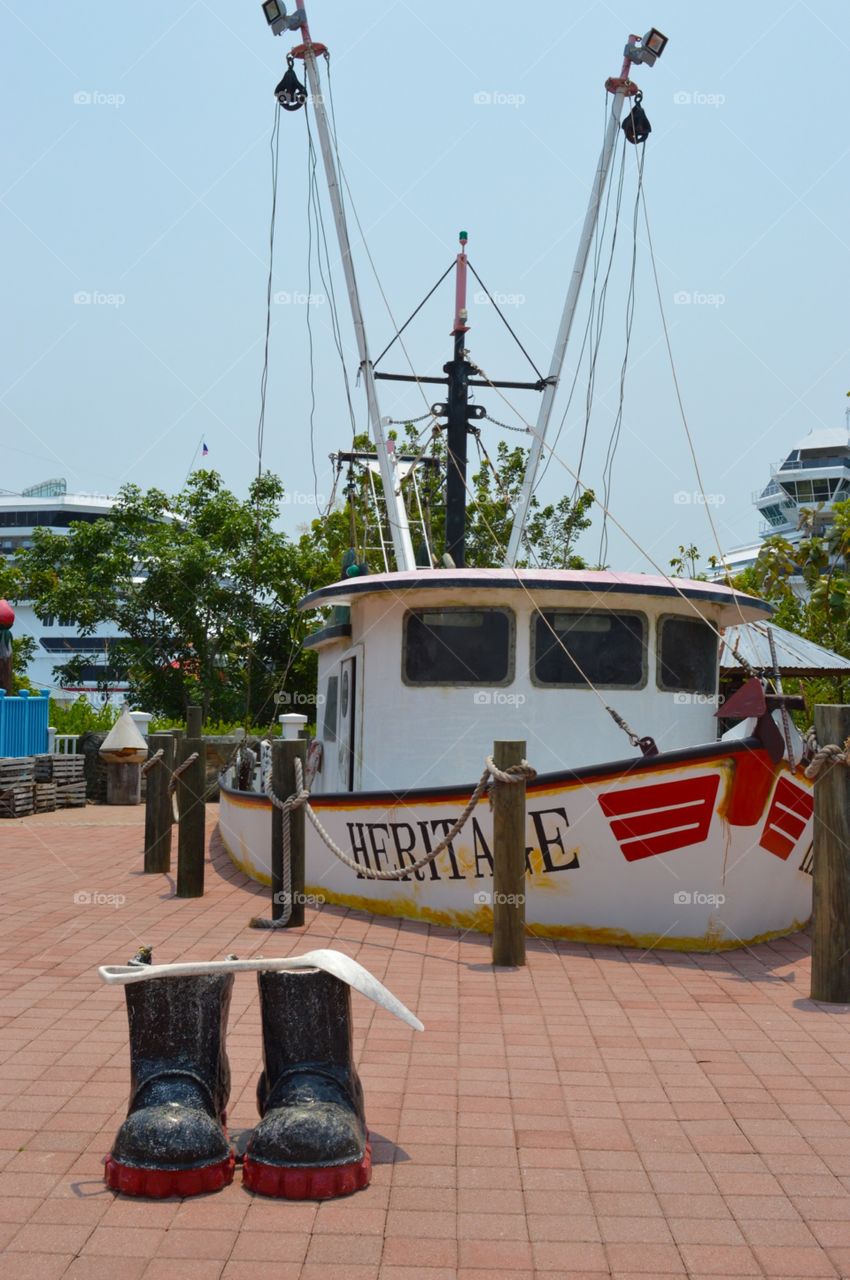 Boat and boots