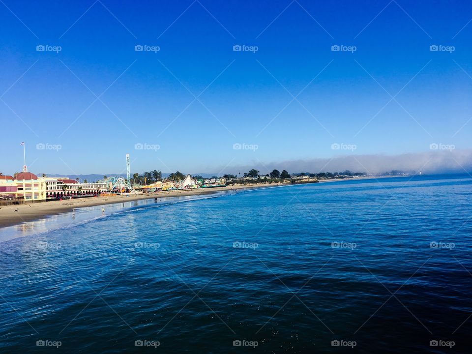 The wharf in Santa Cruz California, Pacific Ocean tourist attraction 