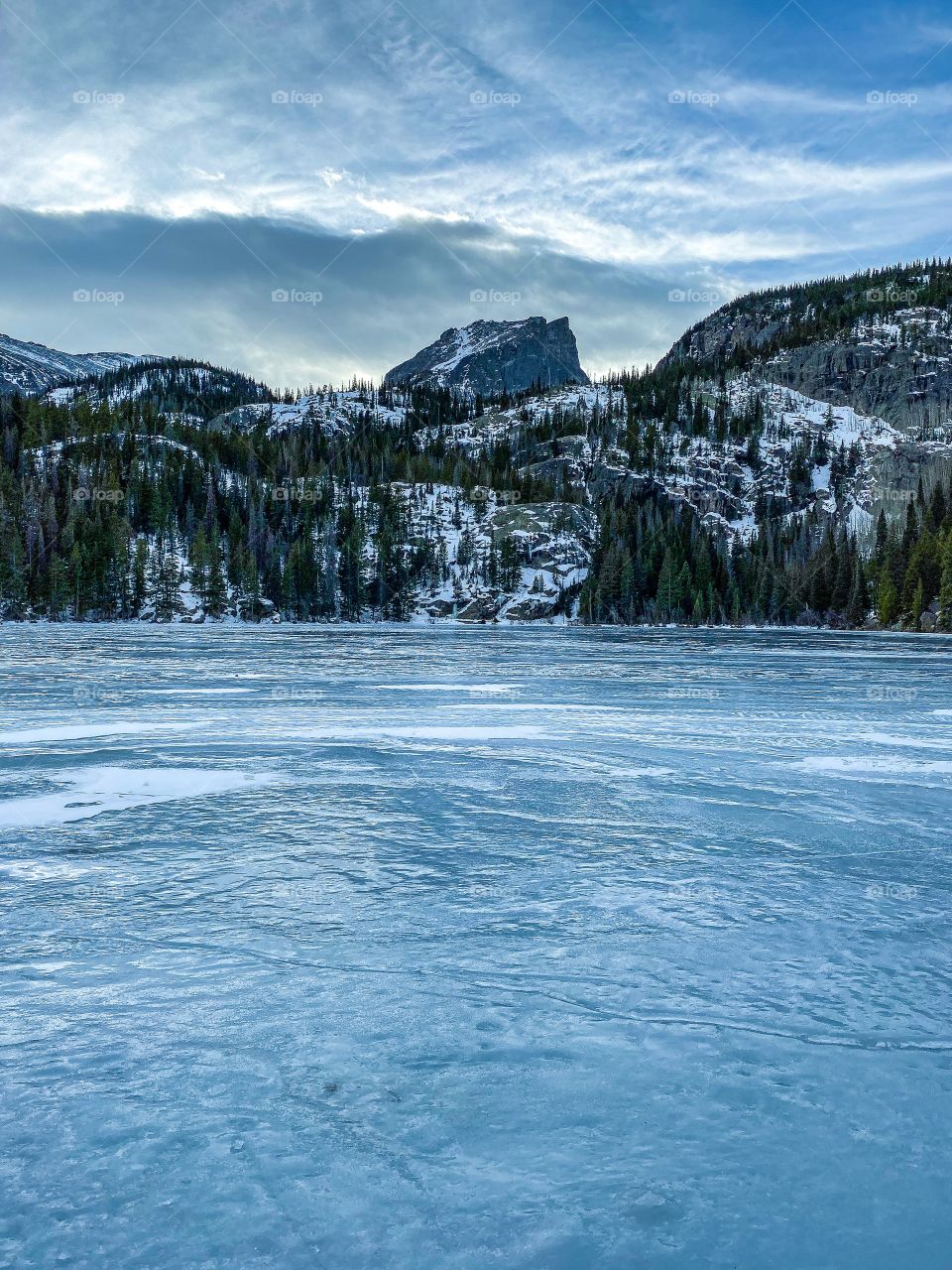 Frozen Lake in Colorado 
