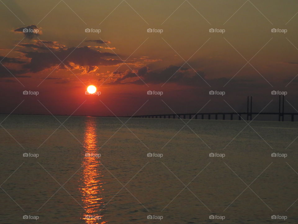 Incredible sunsets 
Öresundsbron