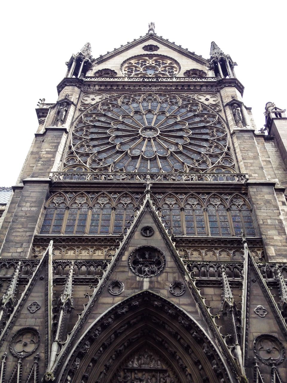 Catedral de Notre Dame. Catedral de Notre Dame, Rosetón Norte (Paris - France)