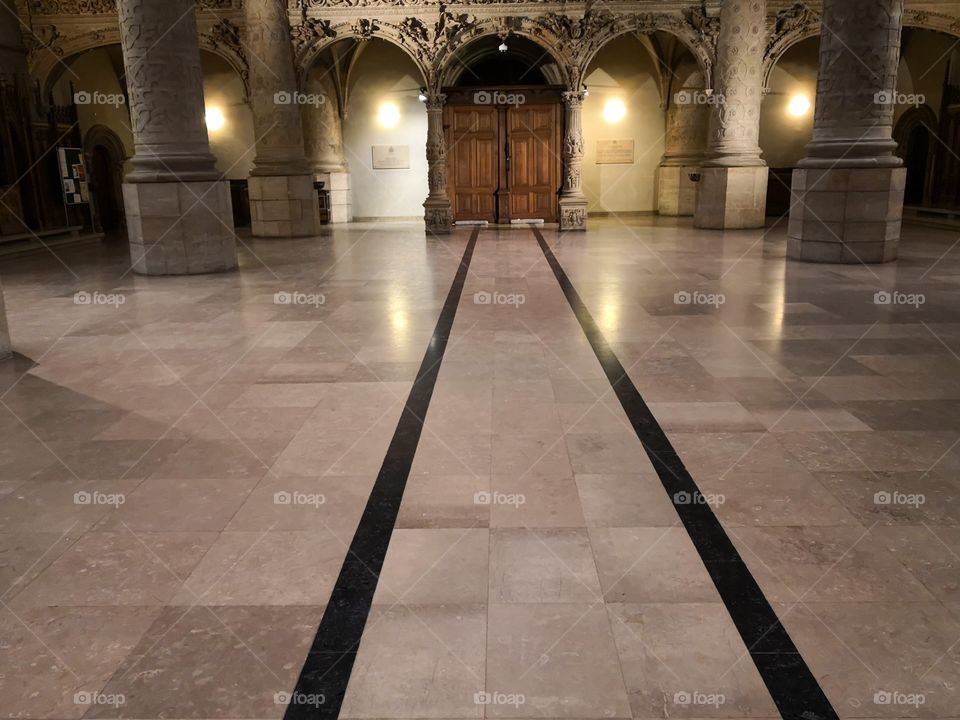 Floor, Door, Church, Luxembourg, Luxembourg