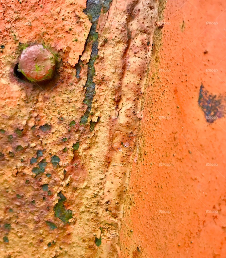 Close-Up Orange Metal