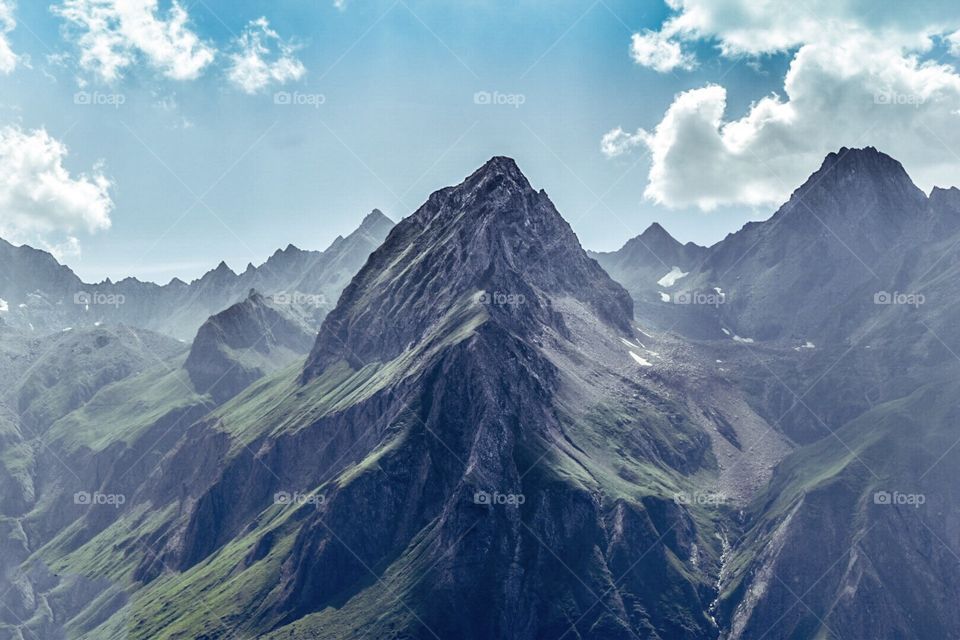 mountain landscape, italian alps.