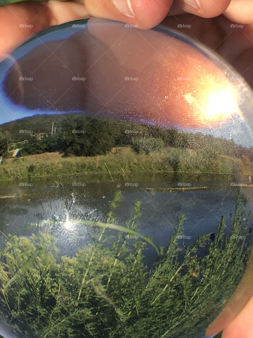 My ever first picture with clear cristal ball