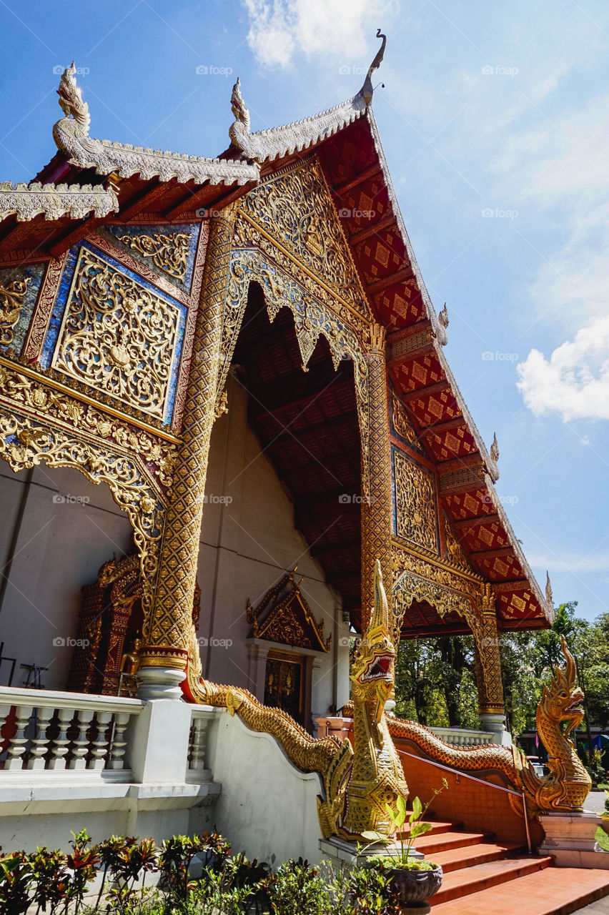 Wat Phra Singh in Chiang Mai, Thailand 