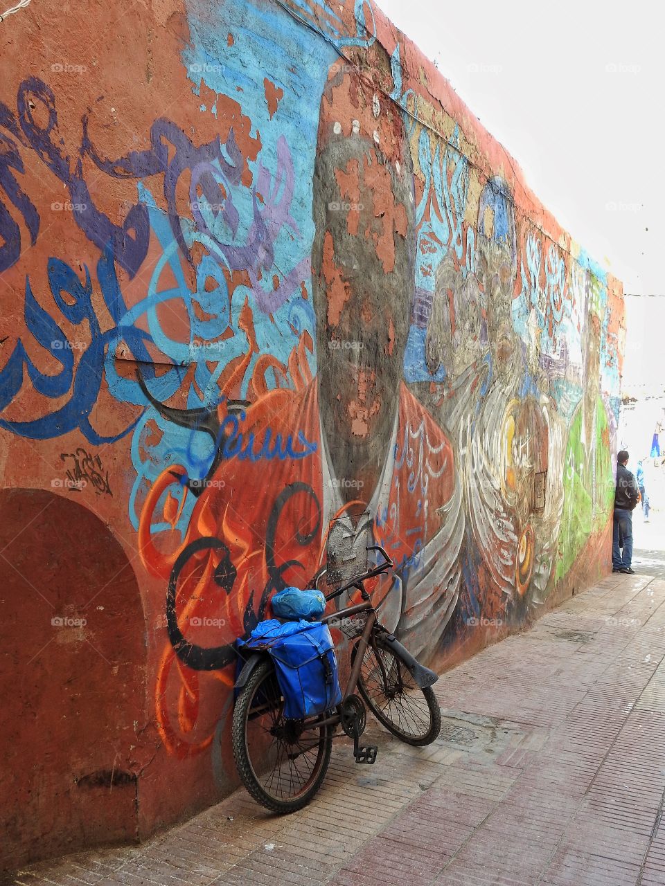 Wall painting Essaouira