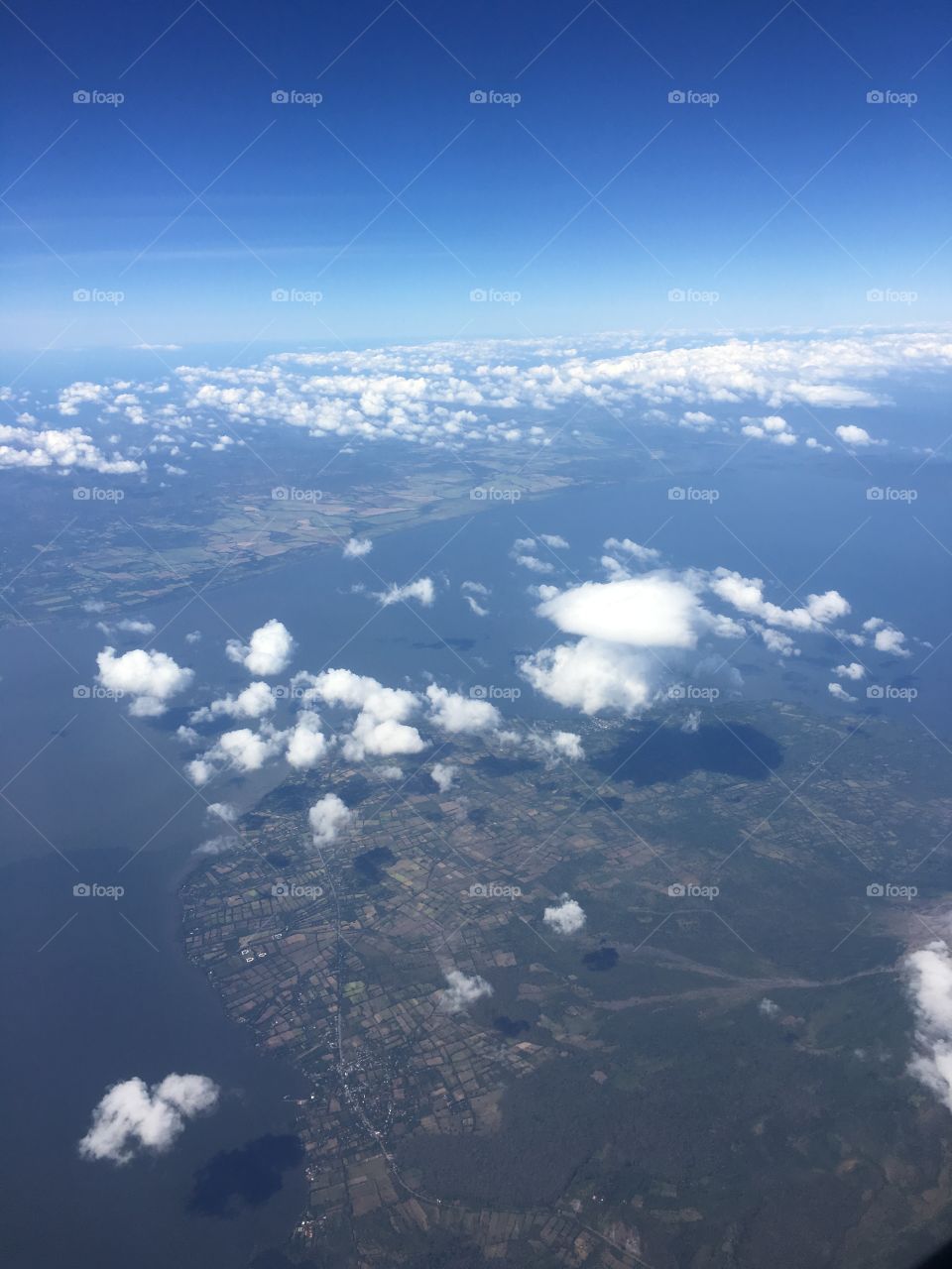 The earth from an airplane 