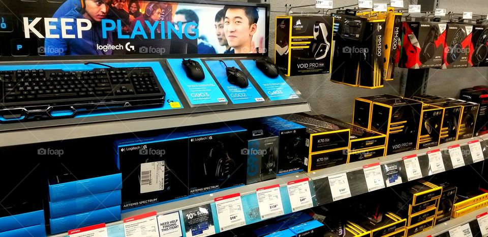 Computer Mouse and Keyboard Store Display Pro Gaming