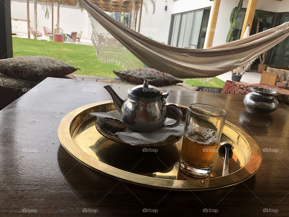 Afternoon Moroccan mint tea