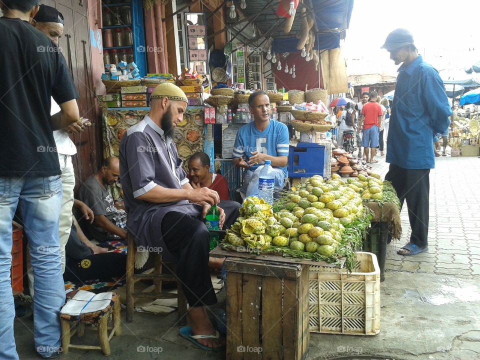this is a seller of cactus fruit.