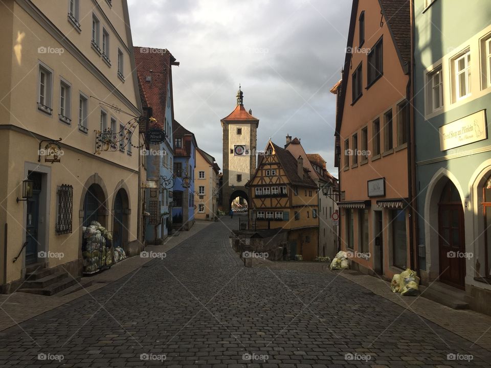 The town of Rotenburg ob der tauber 
