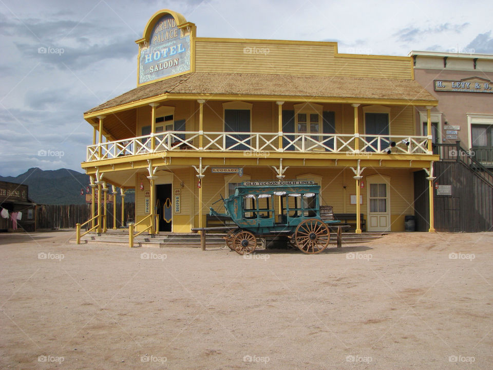 old cowboy coach saloon by angeljack