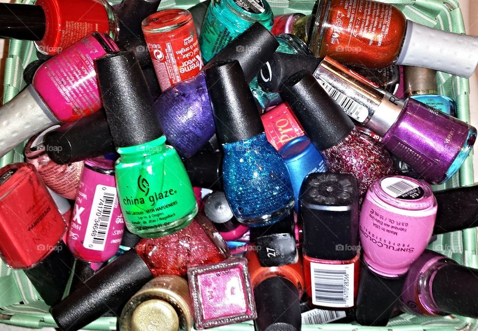 Nail polish bottles