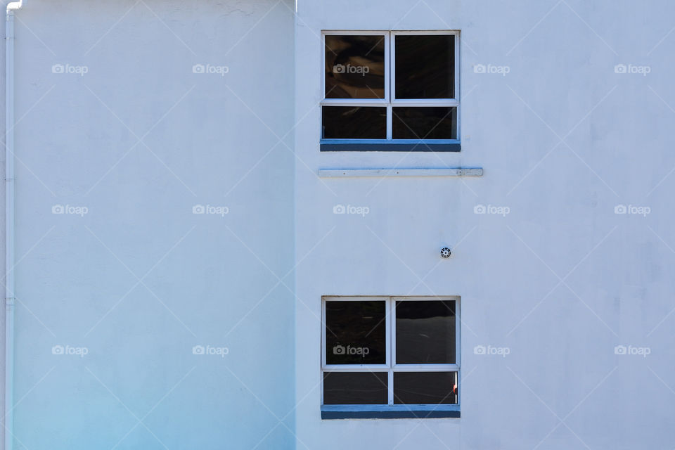 Plain Building Wall With Gutter And Windows, Mossel Bay, South Africa