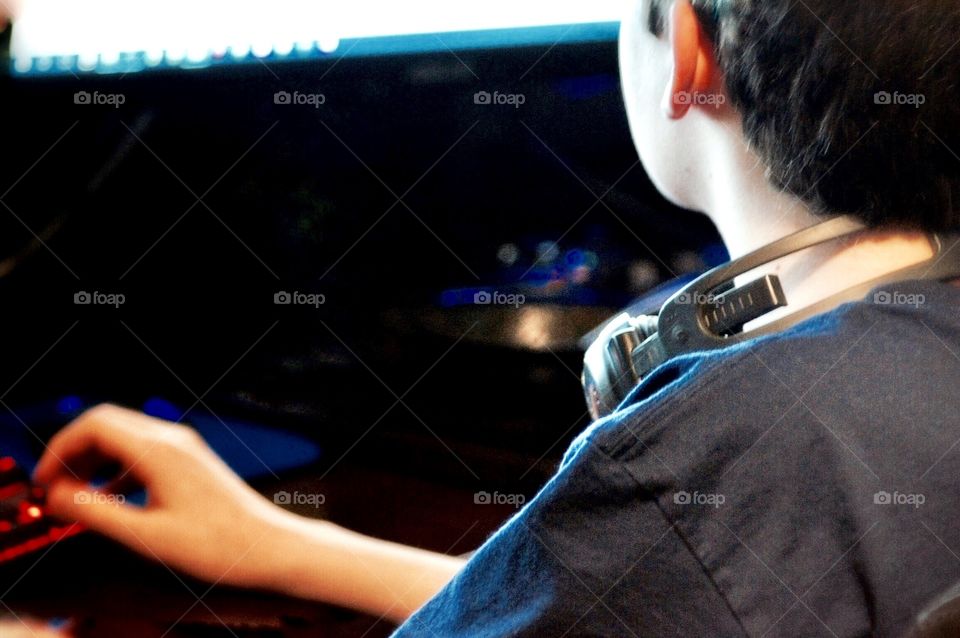 Boy Using Technology 