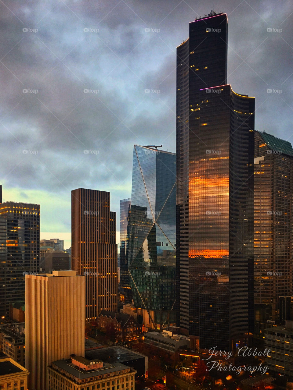 Seattle Sunset Reflection 