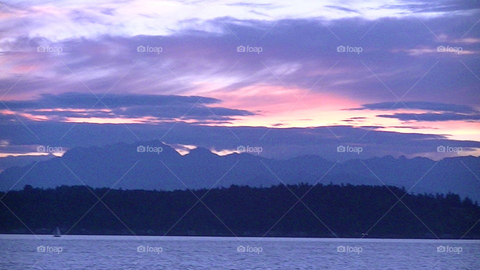Sunset. Nice Puget Sound sunset 
