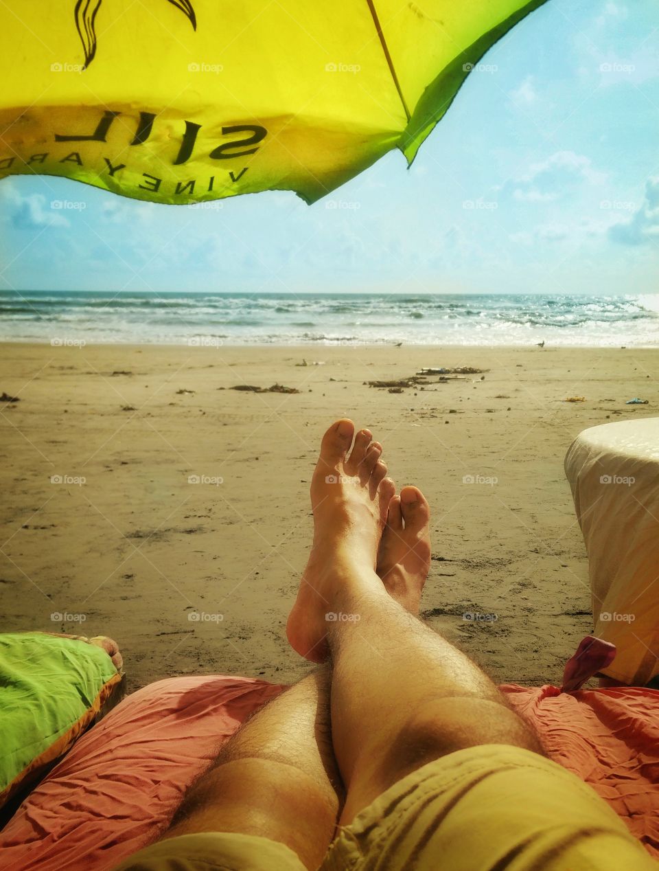 In my vacation mode at the perfect place....