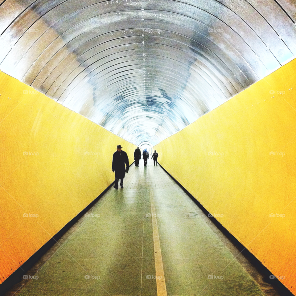 sweden tunnel yellow stockholm by bumbiru