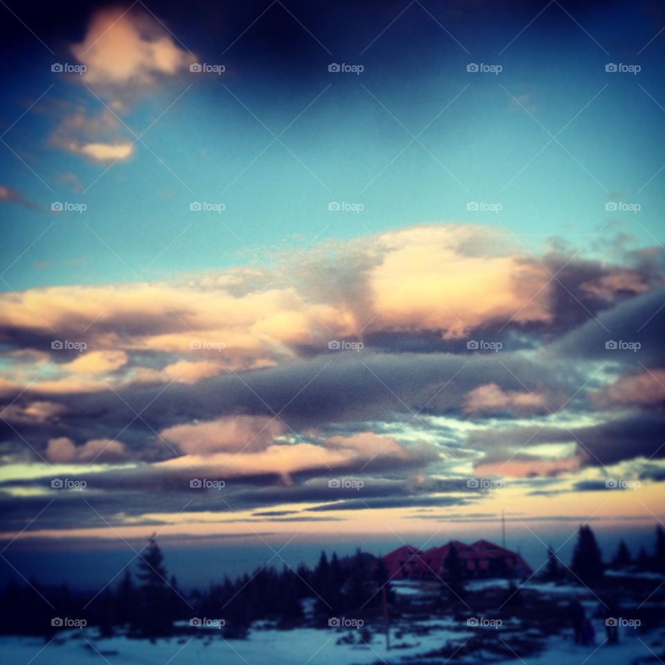 Night view mountain Kopaonik