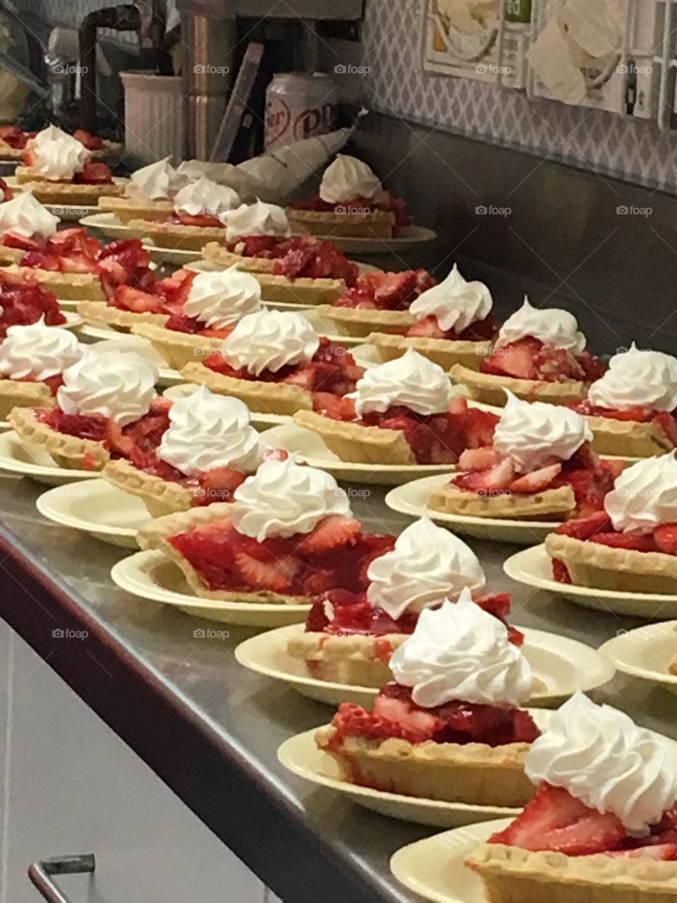Strawberry pie, mmm Good! We have awesome cooks (and bakers) at the senior center.