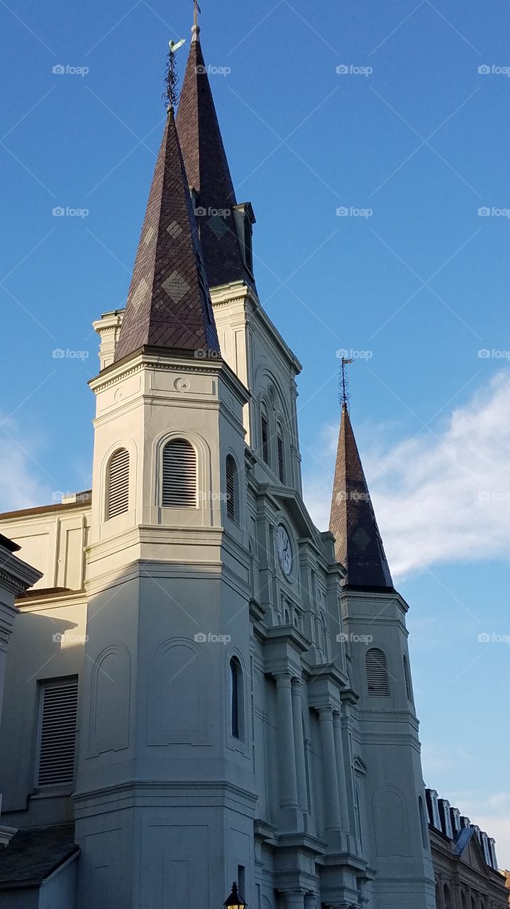 Beautiful church in market square New Orleans