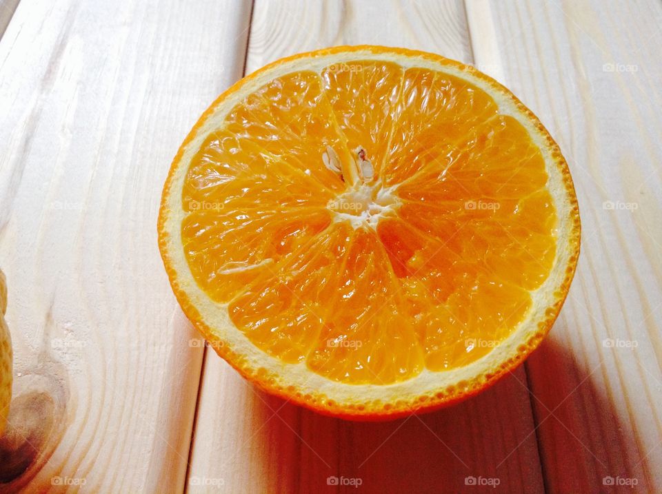 Citrus. An orange.