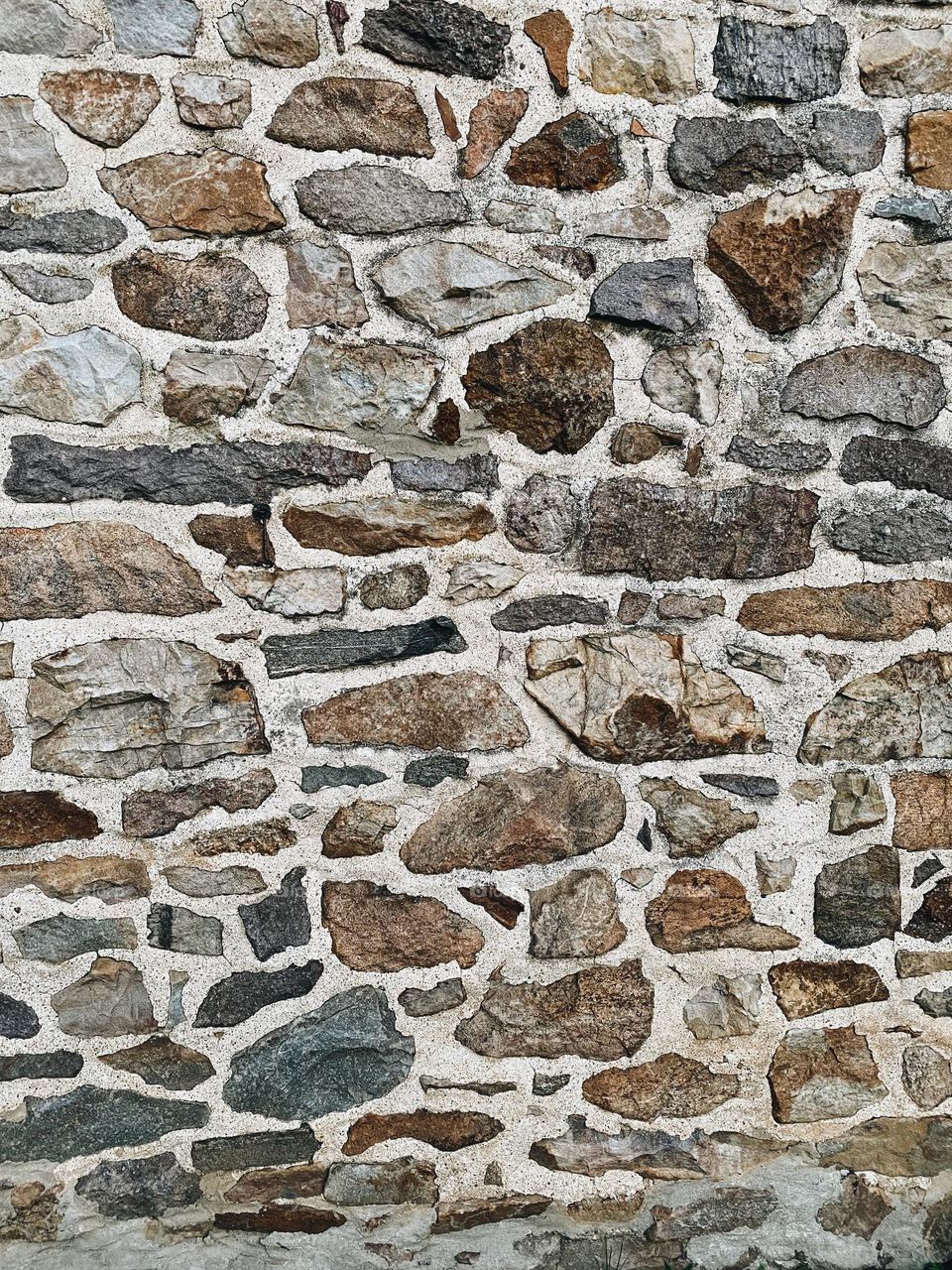 Stone barn wall