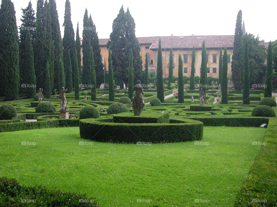 Guisti Gardens. Beautiful gardens in Verona Italy