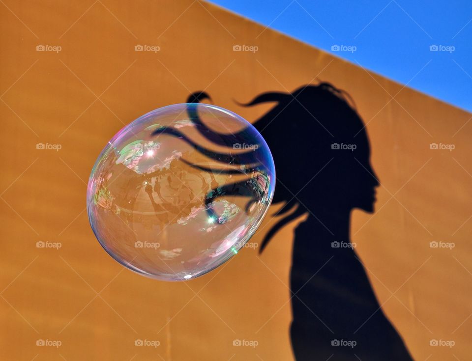 bubble on the wall background