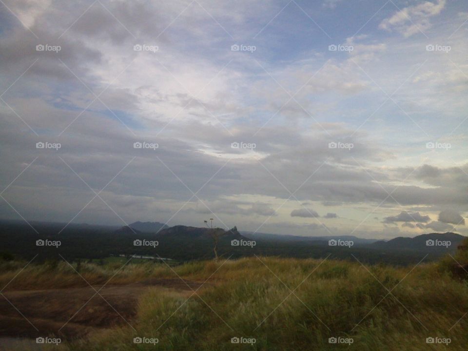 under the blue sky...