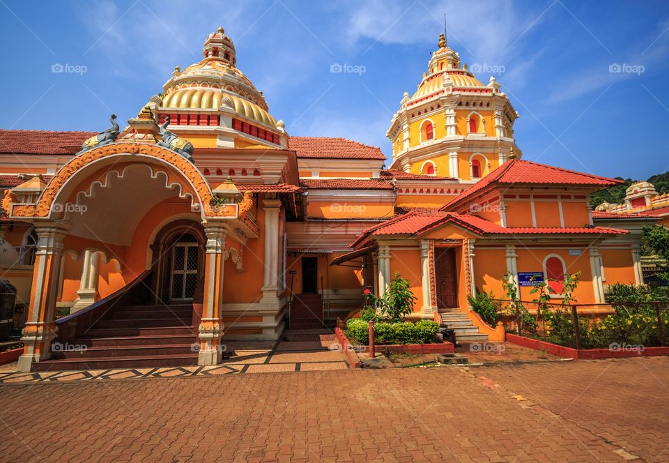 architecture of Mahalaxmi temple, Goa, India