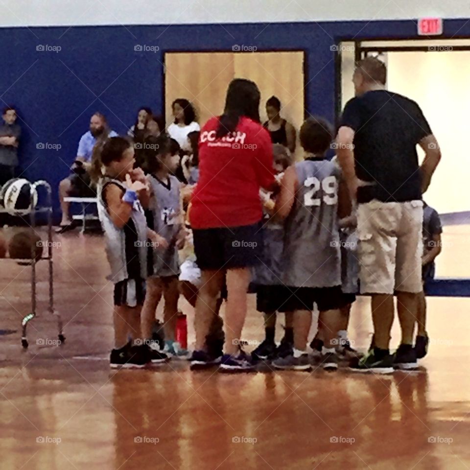 Basketball Huddle