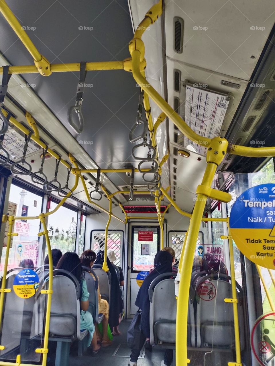 atmosphere on the bus