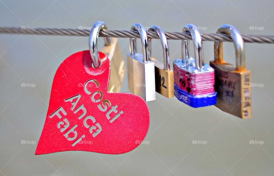 Heart Shape Love Lock