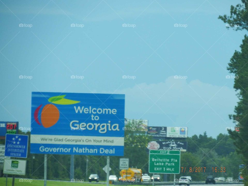 Welcome to GA sign