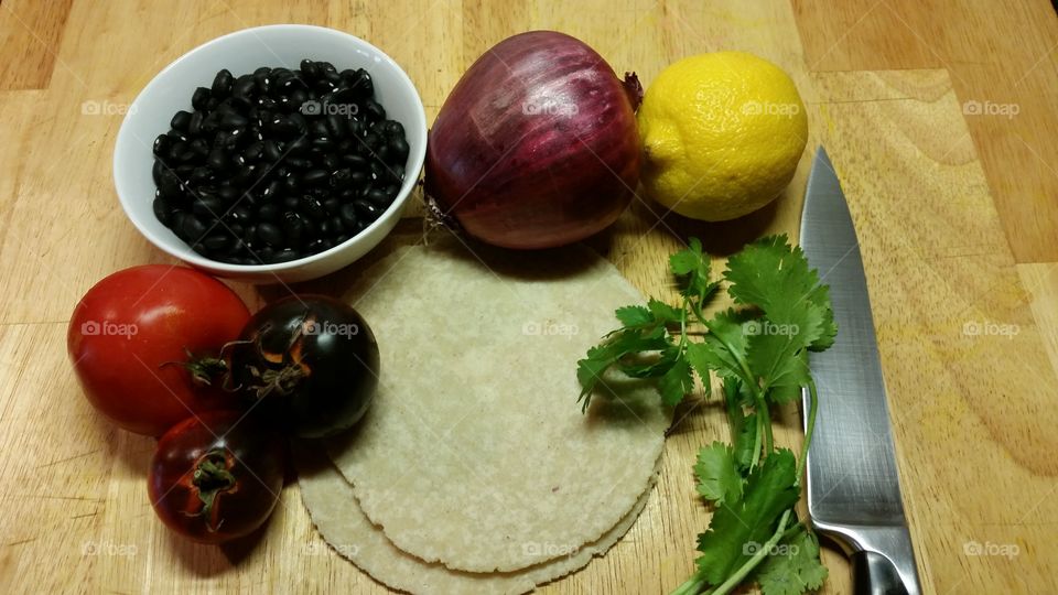 Preparing meal