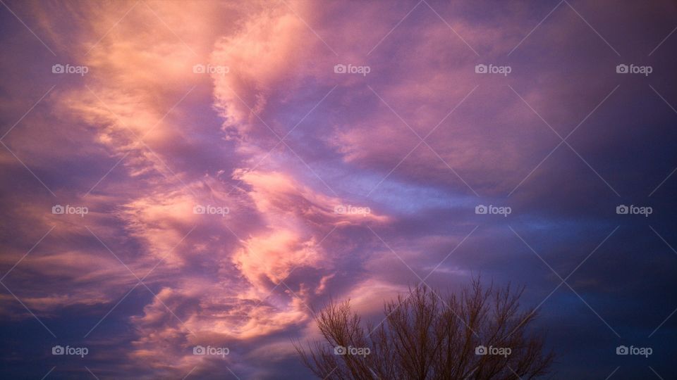 Low angle view of dramatic sky
