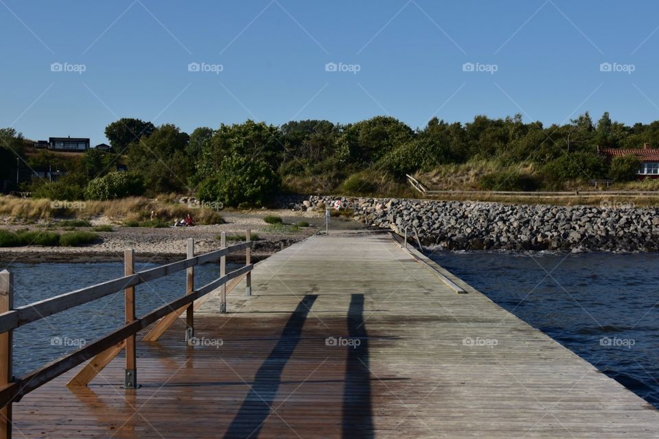 Beautiful view on the beach 