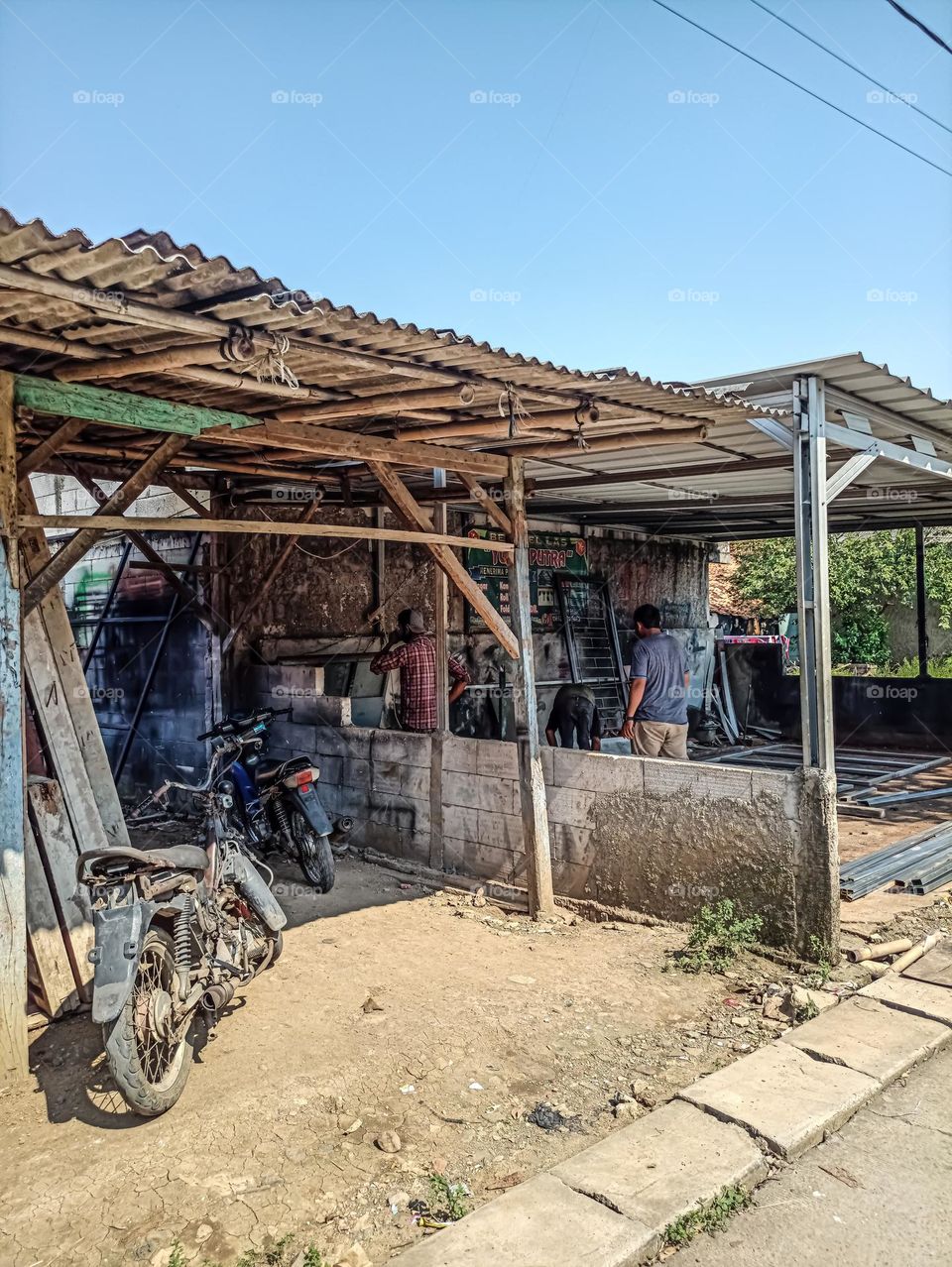 Hard Work in The Sunny Day