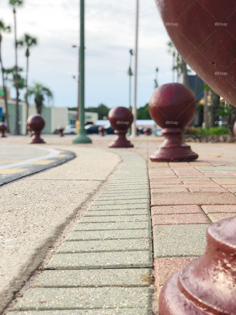 Daytime shopping center open air 